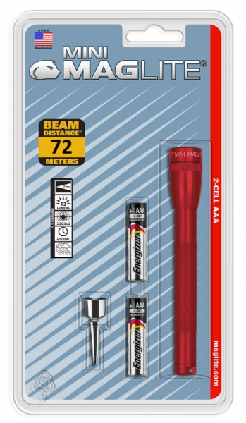 Latarka Maglite Mini AAA Czerwona M3A036