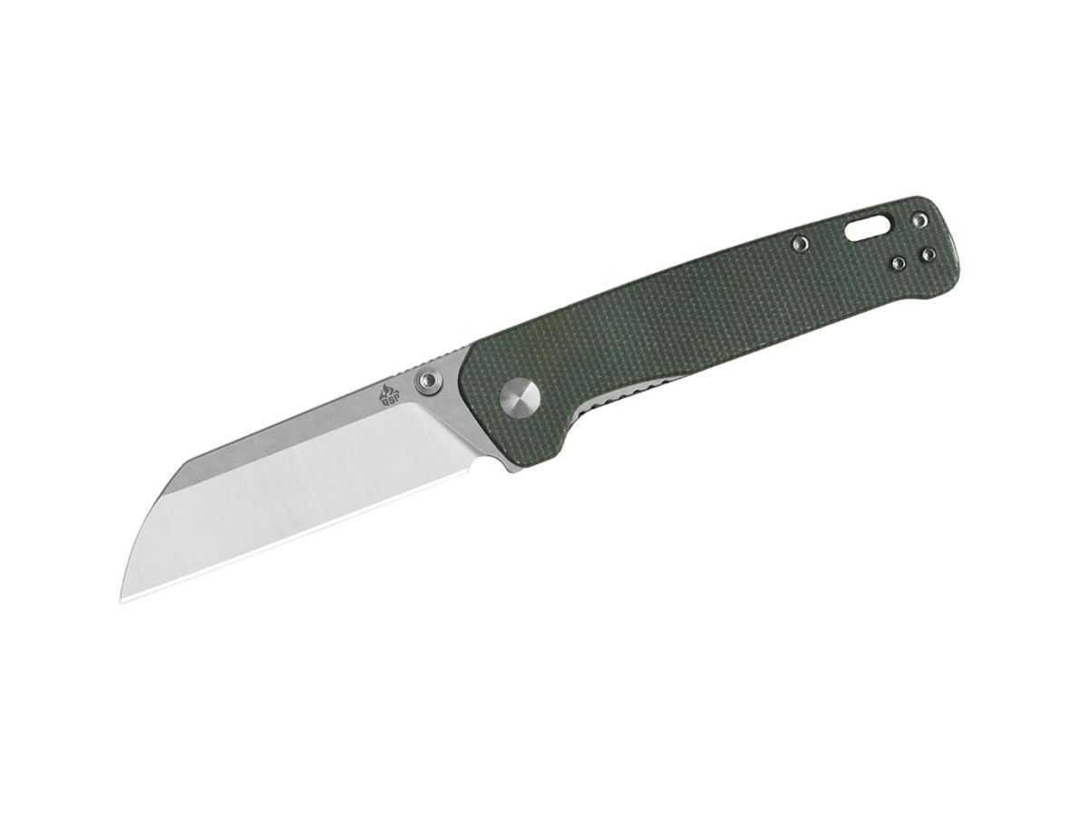 QSP Penguin V2 Micarta D2 Satin/Stw QS130V2-C1 Green Nóż składany 18 cm QSP KNIFE