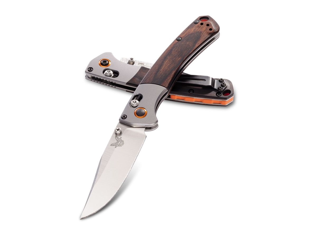 Benchmade Mini Crooked River 15085-2 Wood Nóż składany stal CPM-S30V 20 cm