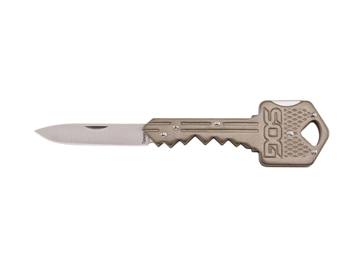 SOG Key Knife Brass KEY102-CP Nóż składany 10,2 cm