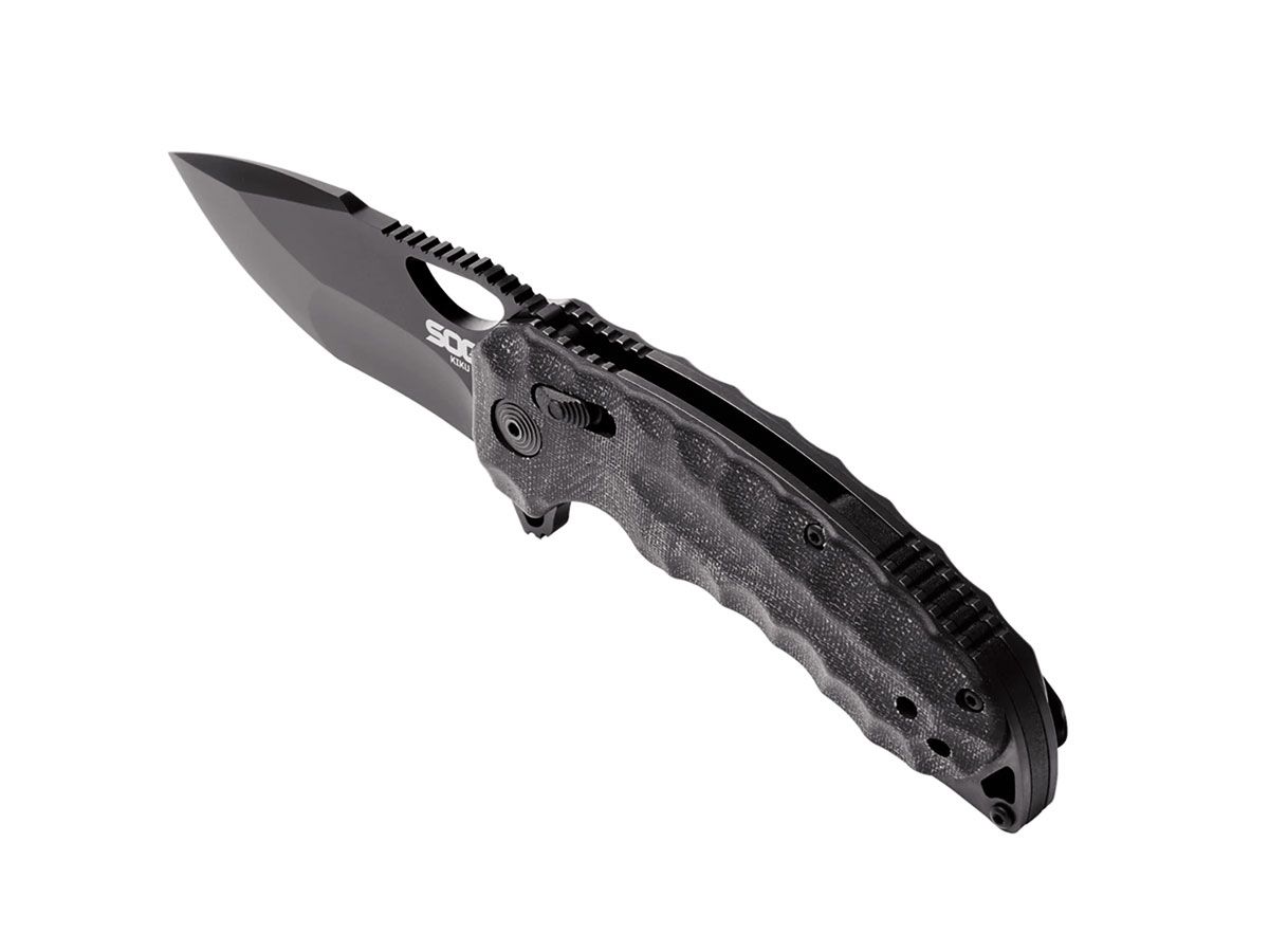 SOG Kiku XR Blackout PB 12-27-02-57 Nóż składany stal CTS-XHP 18,7 cm