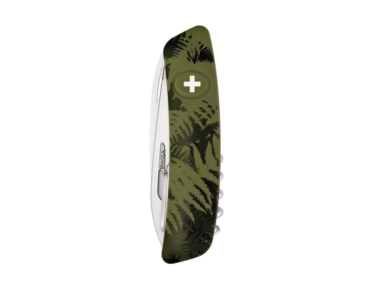 Swiza C07 Camouflage Scyzoryk 12 funkcji z nożyczkami Olive Fern