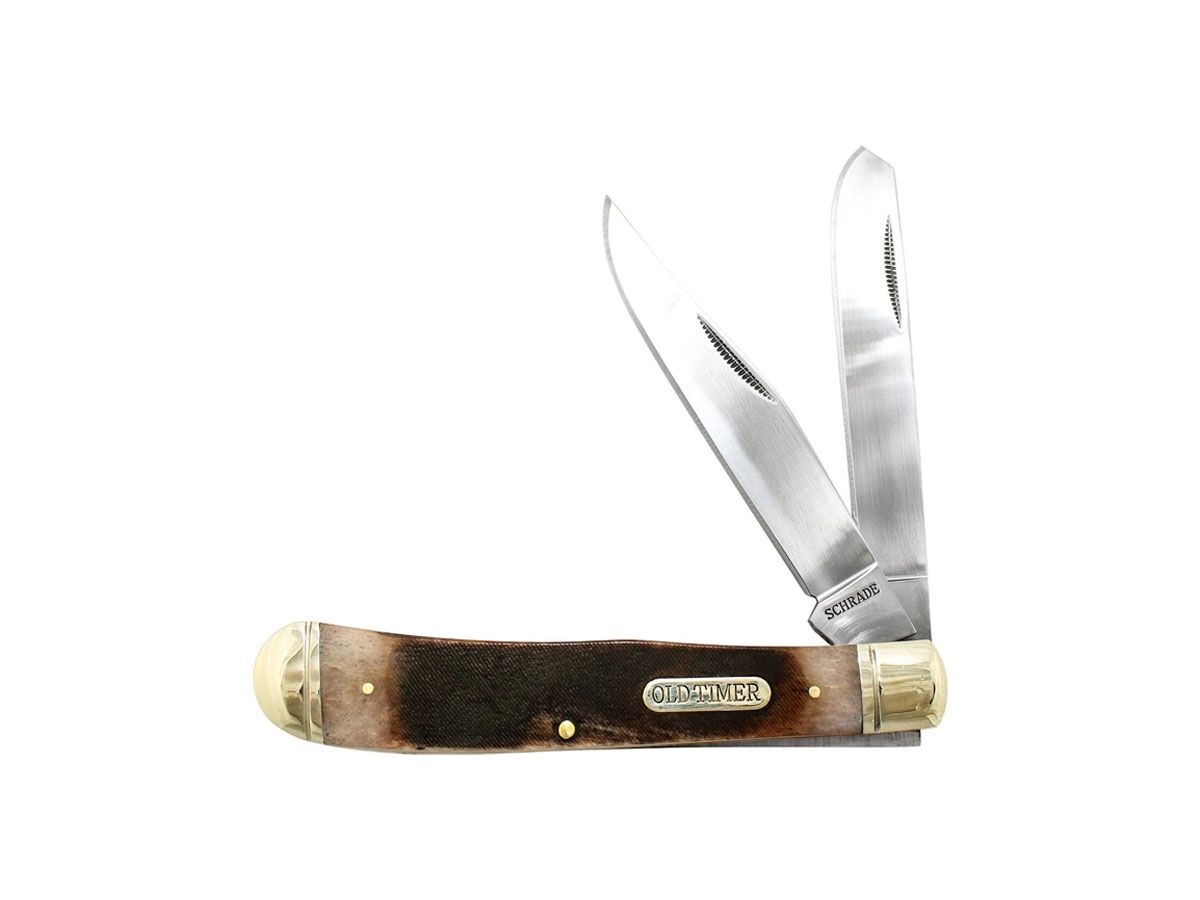 Old Timer Folding Large Gunstock Trapper Bone 95OTB Scyzoryk 18,62 cm