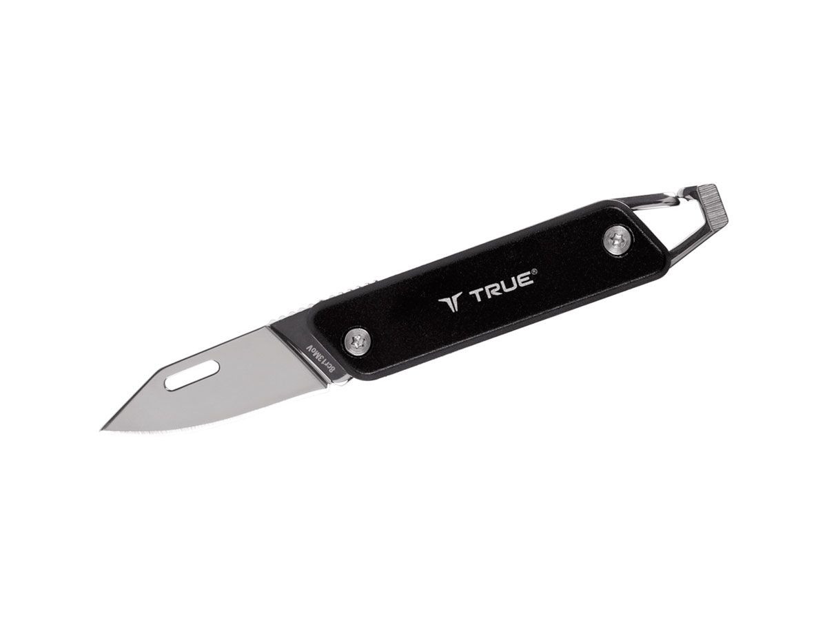 True Utility Modern Keychain Knife Black TU7059 Multitool