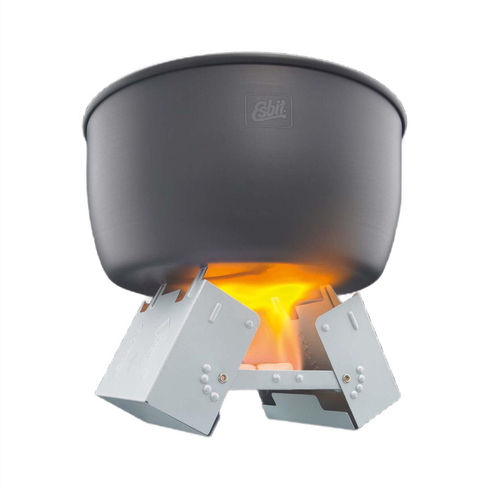 Kuchenka turystyczna Esbit Pocket Stove Large z paliwem 12 x 14 g