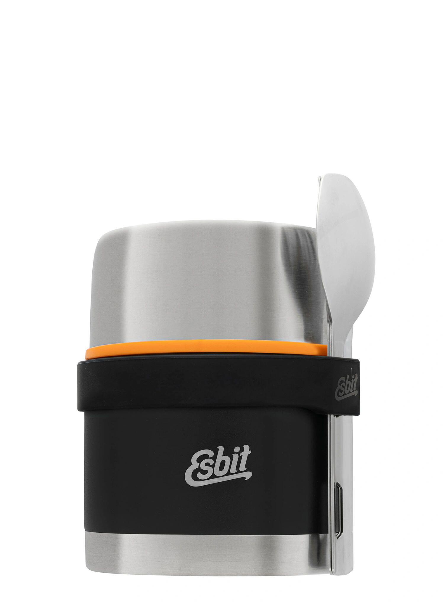 Termos obiadowy Esbit Classic Food Jug ze sztućcami 0,5 l - czarny