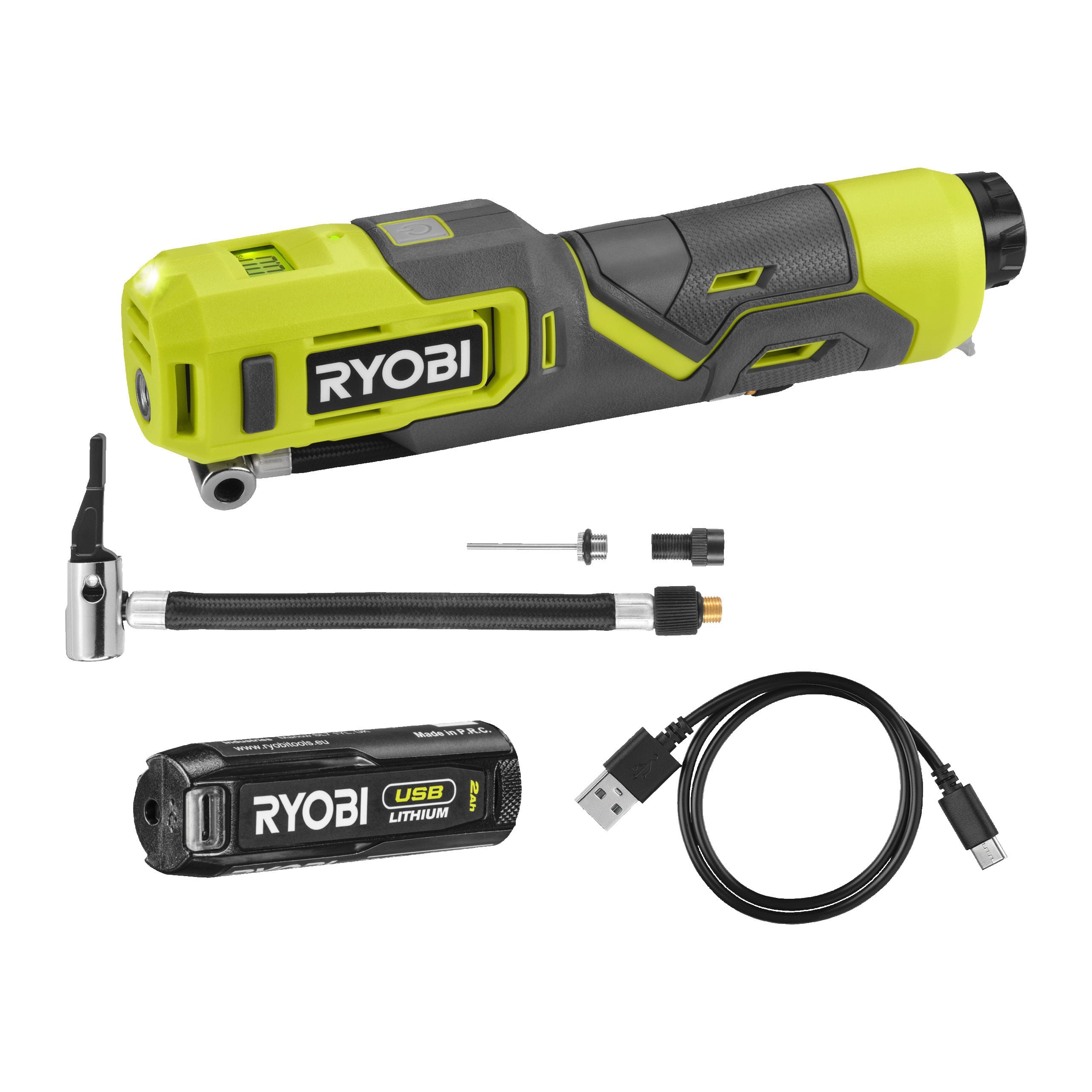 Kompresor Ryobi RI4-120G USB Lithium 4V z akumulatorem 2.0 Ah
