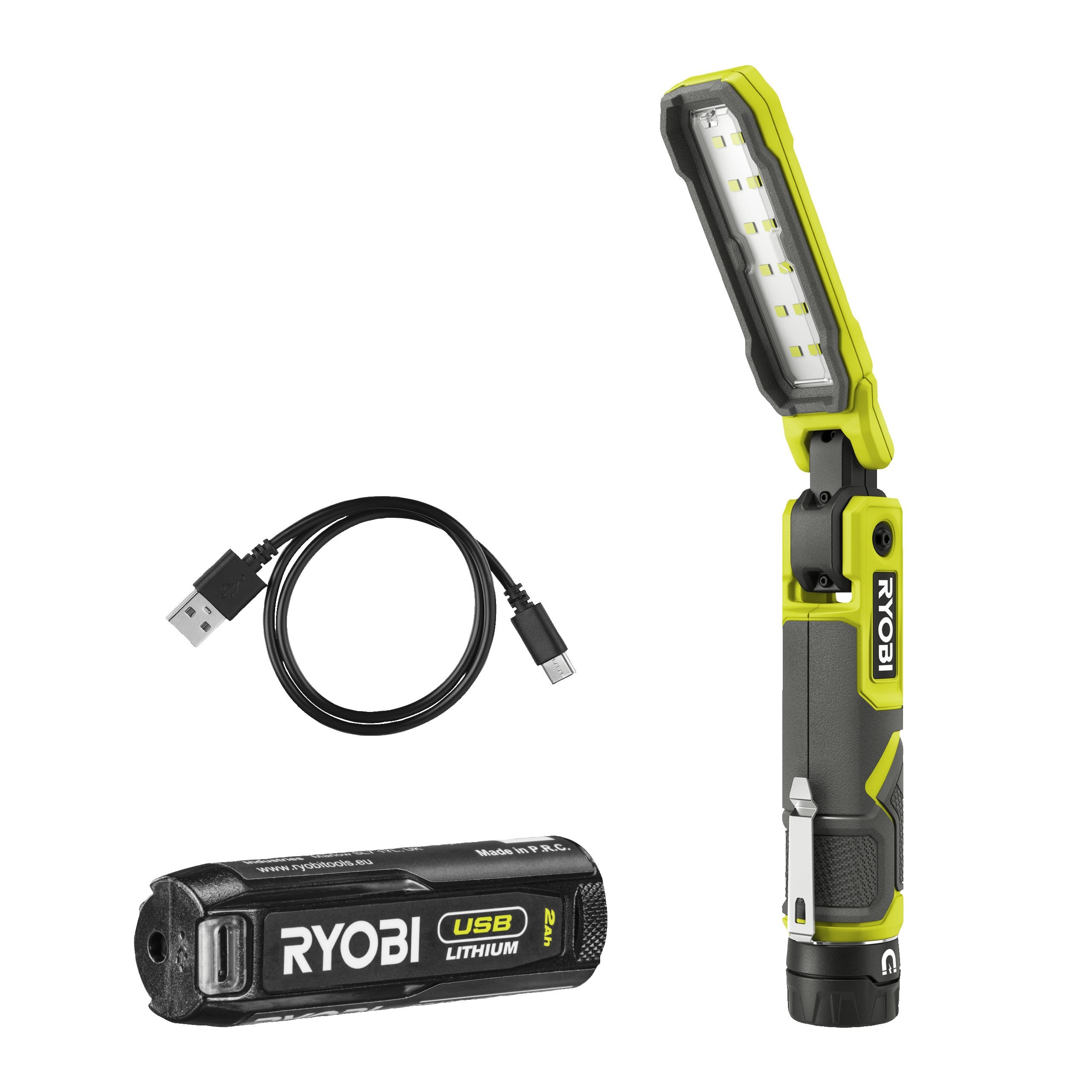 Lampa inspekcyjna magnetyczna Ryobi RLI4-120G USB Lithium 4V z akumulatorem 2.0 Ah