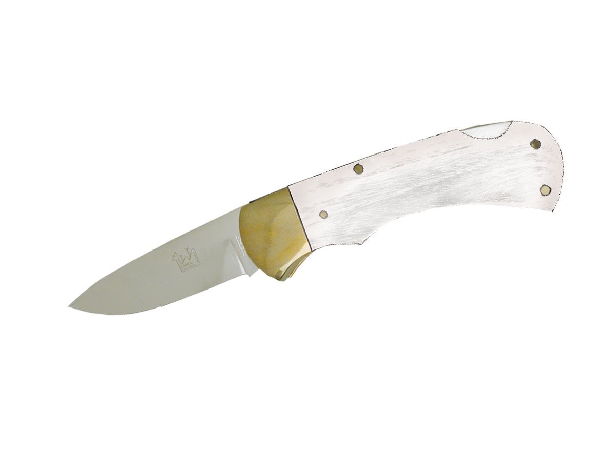 Camel Folding White Handle Nóż składany 18 cm