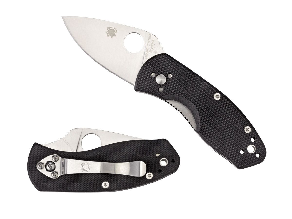 Spyderco Ambitious G-10 Black Plain C148GP Nóż składany 14,8 cm
