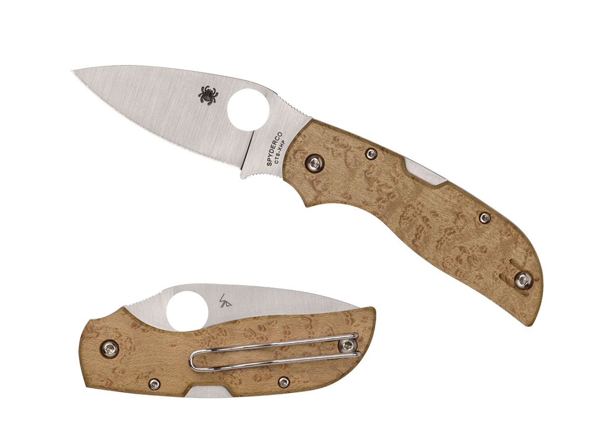Spyderco Chaparral Birdseye Maple Wood C152WDP Nóż składany stal CTS-XHP