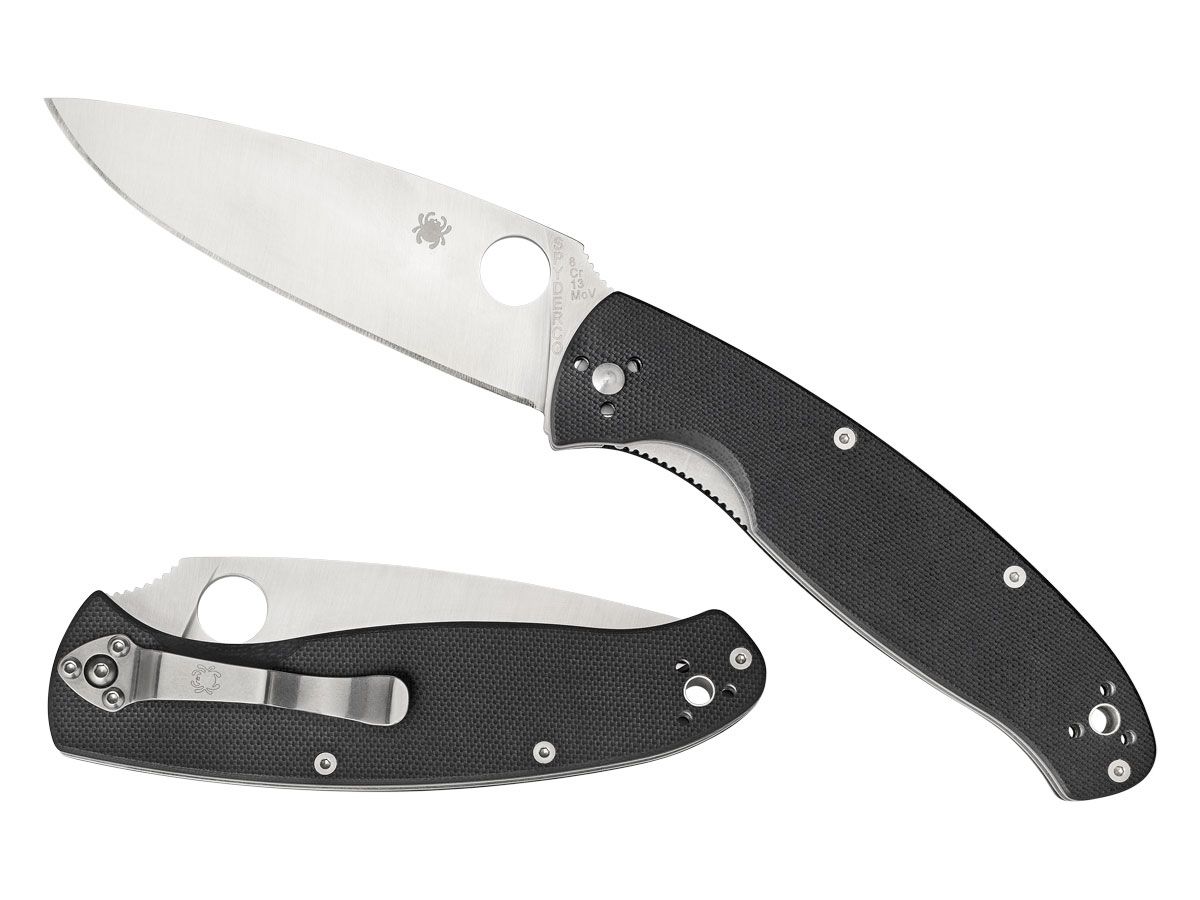 Spyderco Resilience G-10 Black Plain C142GP Nóż składany 23,8 cm
