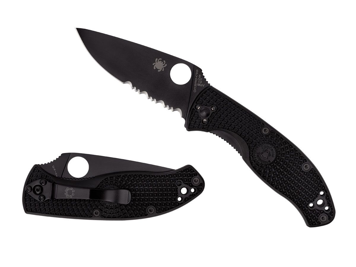 Spyderco Tenacious FRN Black Blade Combo C122PSBBK Nóż składany 19,7 cm