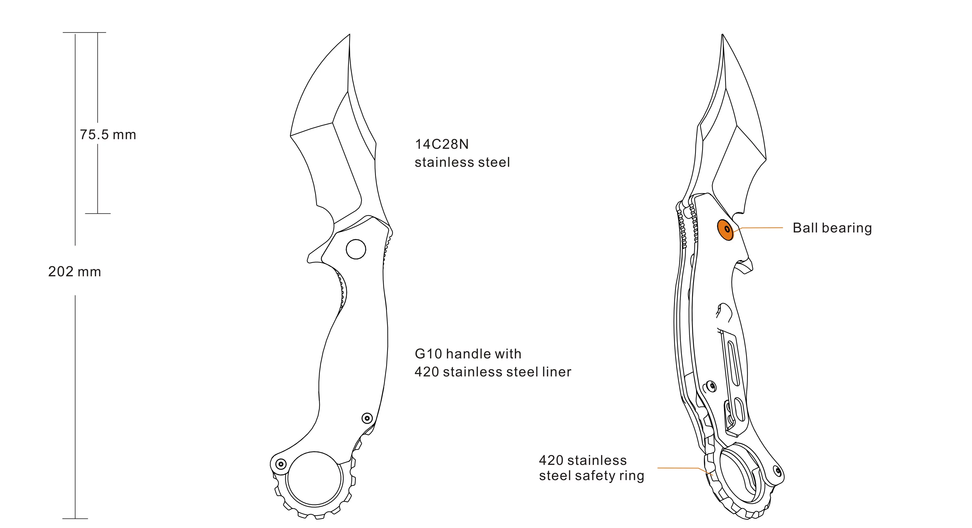 Nóż Ruike P881-B1 (P881-B1) - widok 6