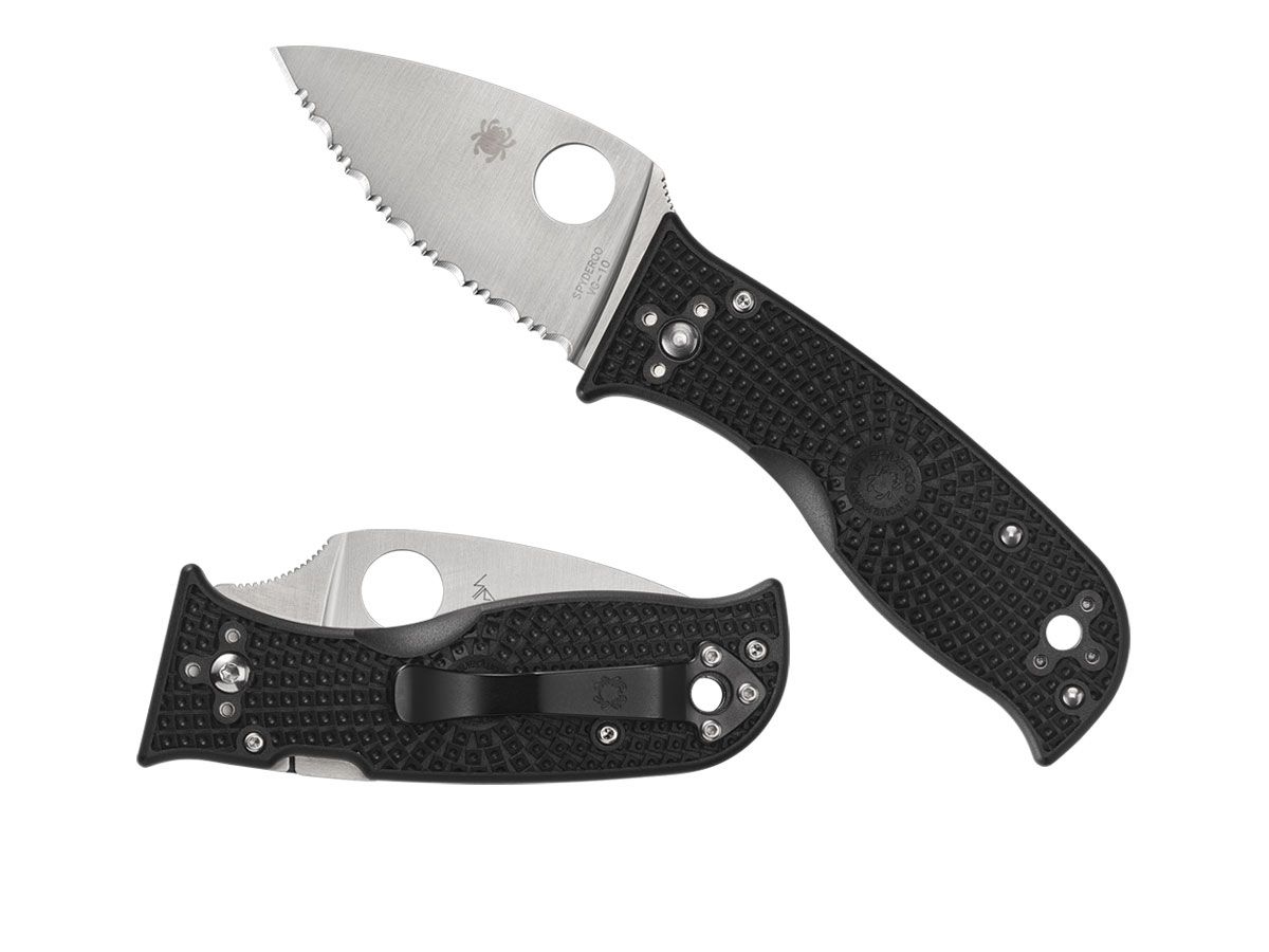 Spyderco LIL' Temperance 3 FRN Black Serrated C69SBK3 Nóż składany 18,2 cm