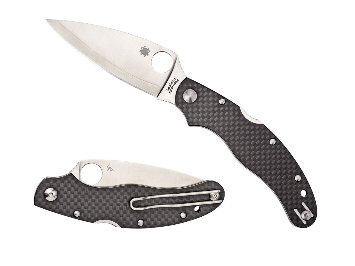 Spyderco Caly 3.5 Carbon Fiber ZDP189 Plain C144CFPE Nóż składany 19,4 cm