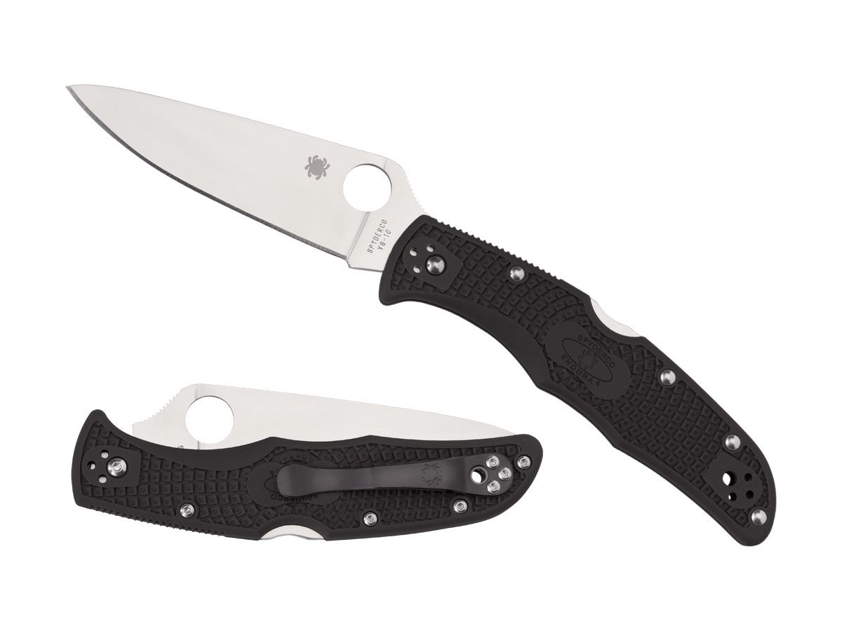 Spyderco Endura 4 Flat FRN Black C10FPBK Nóż składany 22,2 cm