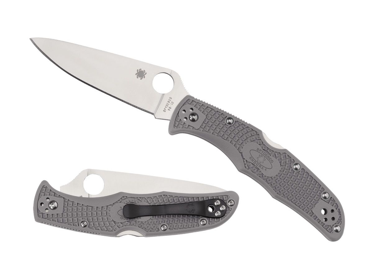 Spyderco Endura 4 Flat FRN Gray C10FPGY Nóż składany 22,2 cm