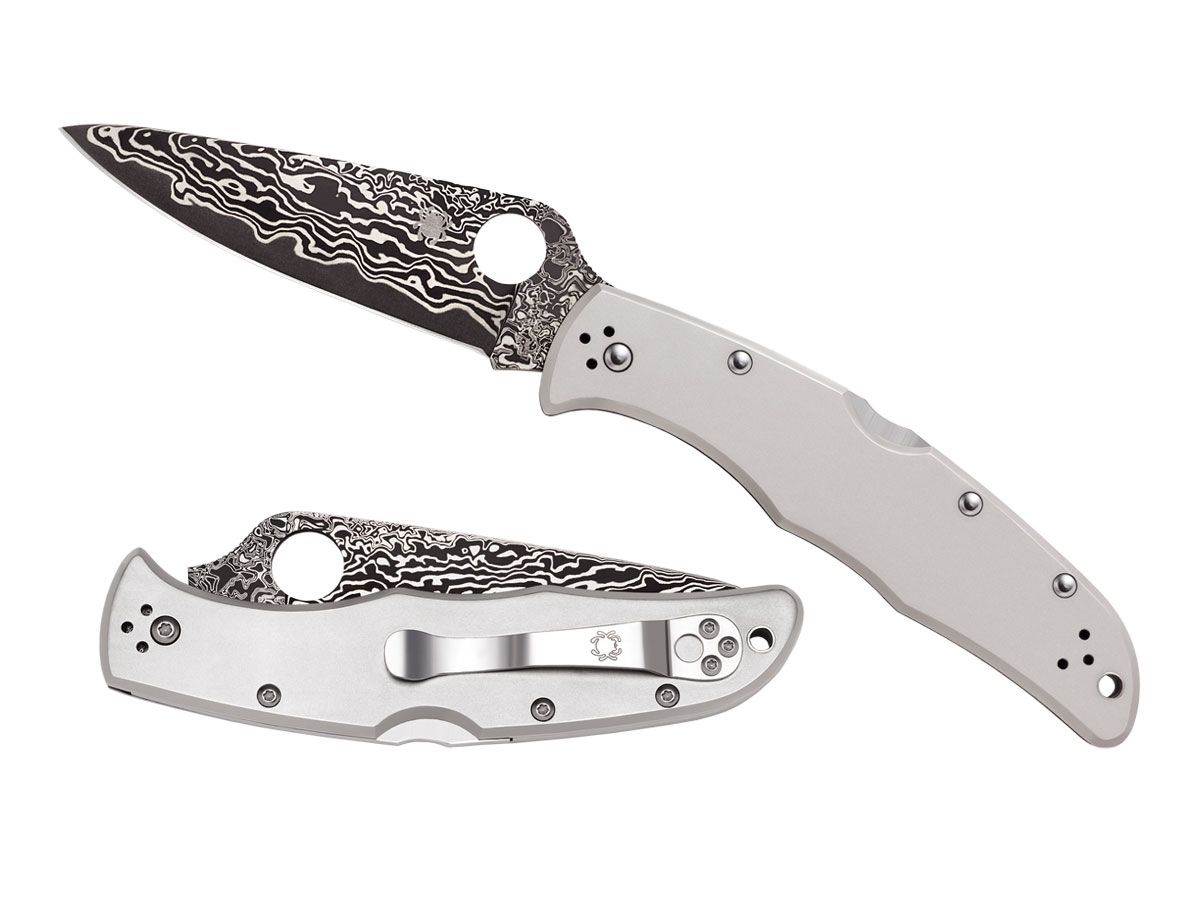 Nóż Składany Spyderco Endura 4 Titanium Damascus C10TIDAG