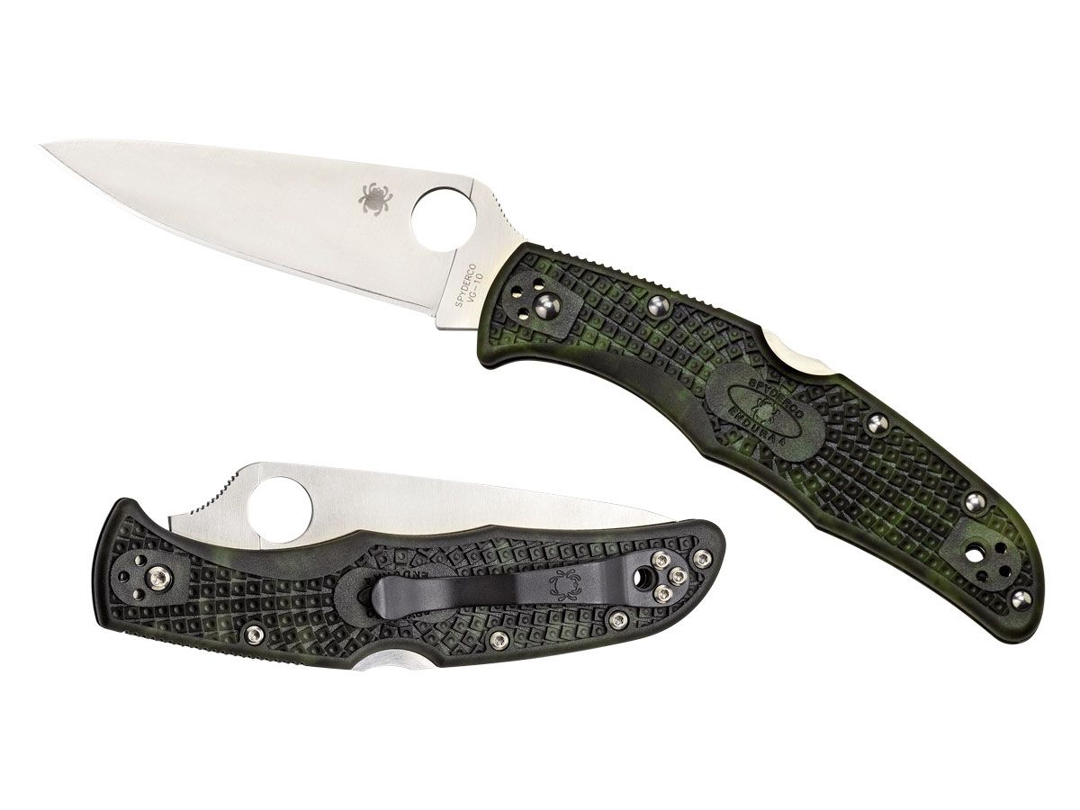 Spyderco Endura 4 FRN Zome Green Flat C10ZFPGR Nóż składany 22,3 cm