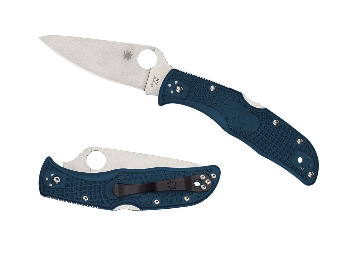 Spyderco Endela FRN Blue K390 Plain C243FPK390 Nóż składany stal K390