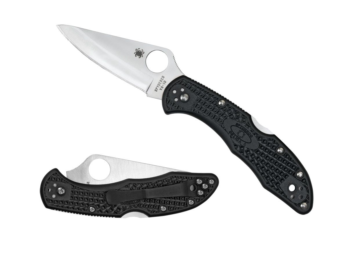 Spyderco Delica 4 FRN Black Plain C11PBK Nóż składany 18,1 cm