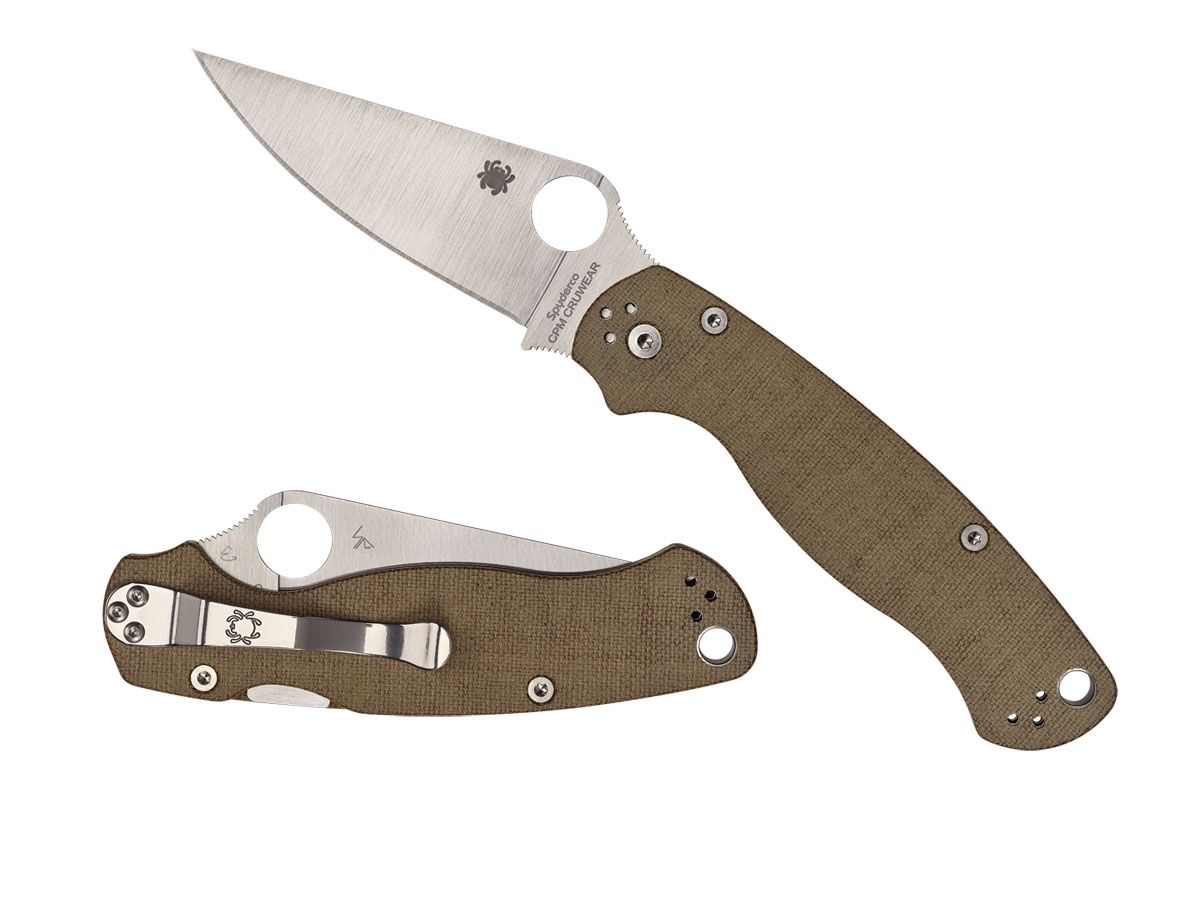 Spyderco Para Military 2 CRU-WEAR Micarta Plain C81MPCW2 Nóż składany