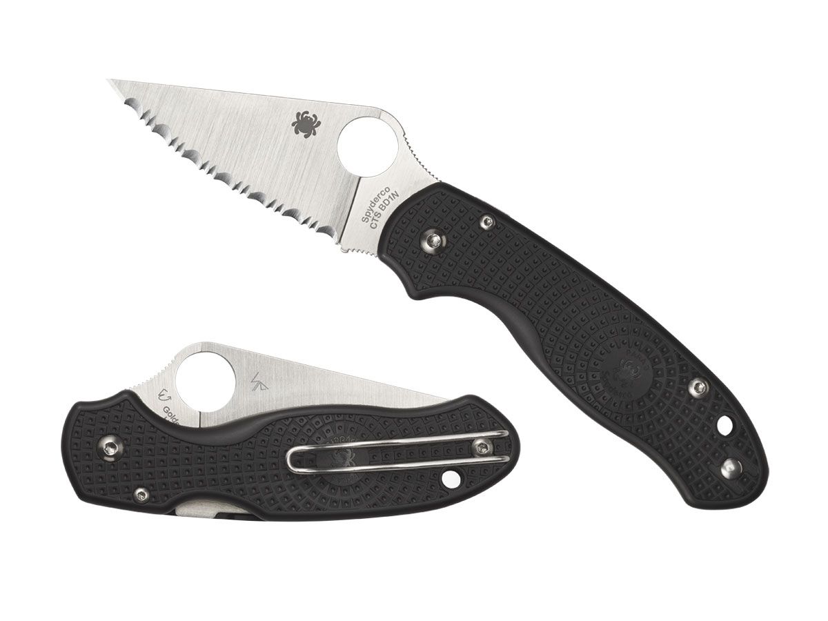 Spyderco Para 3 FRN Black Serrated C223SBK Nóż składany 18,3 cm