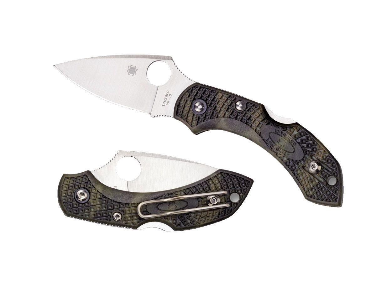 Spyderco Dragonfly 2 FRN Zome Green Flat C28ZFPGR2 Nóż składany stal VG-10