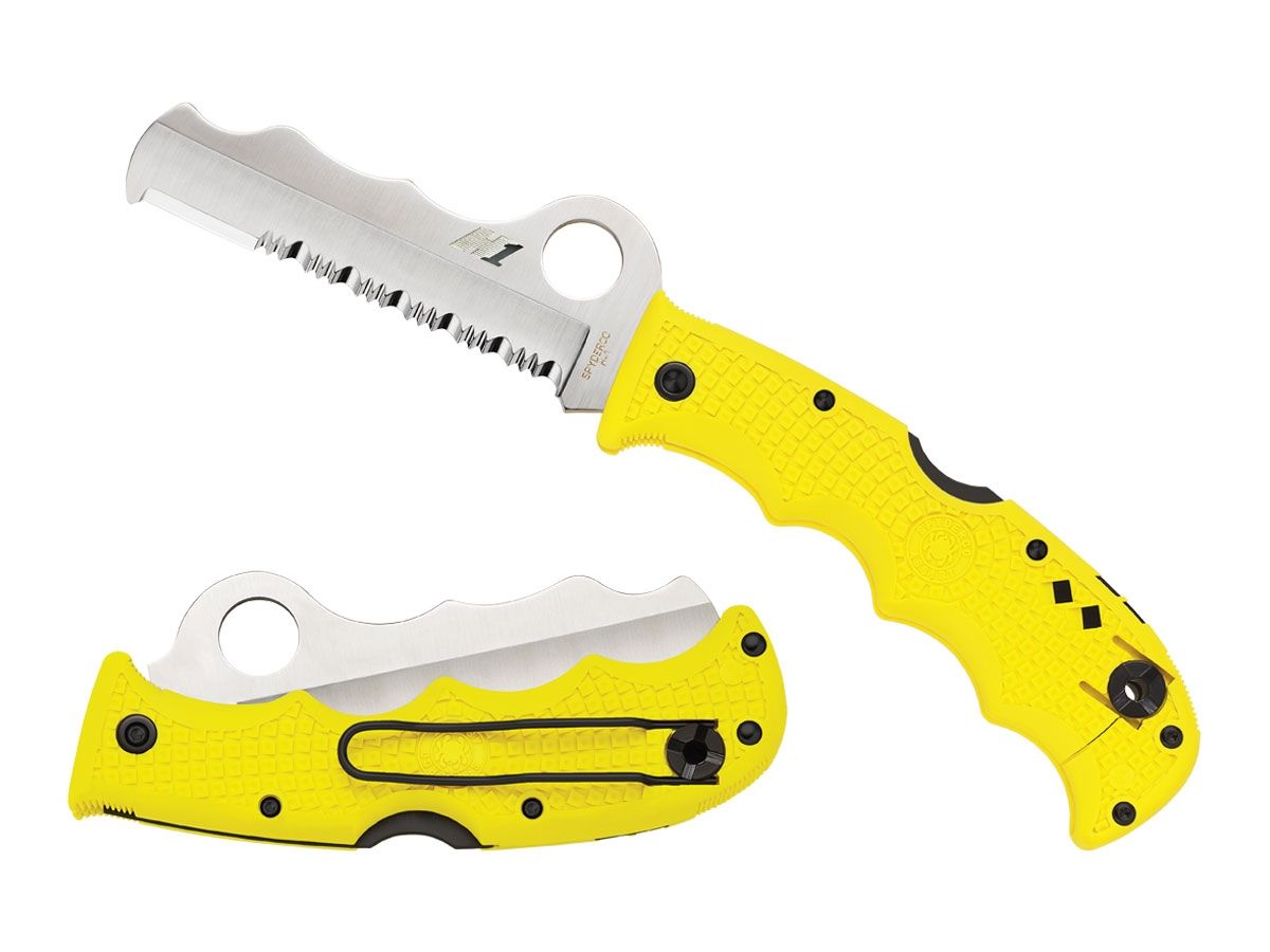 Spyderco Assist Salt FRN Yellow Combo C79PSYL Nóż składany 21,7 cm