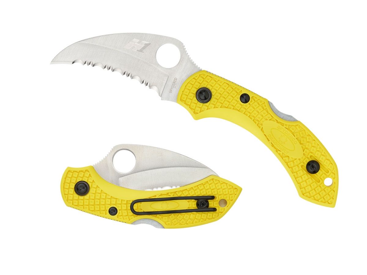 Spyderco Dragonfly 2 Salt Hawkbill Serrated C28SYL2HB Nóż składany 13,9 cm