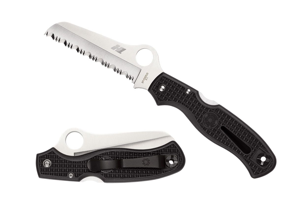 Spyderco Atlantic Salt Black Serrated C89SBK Nóż składany 20,9 cm