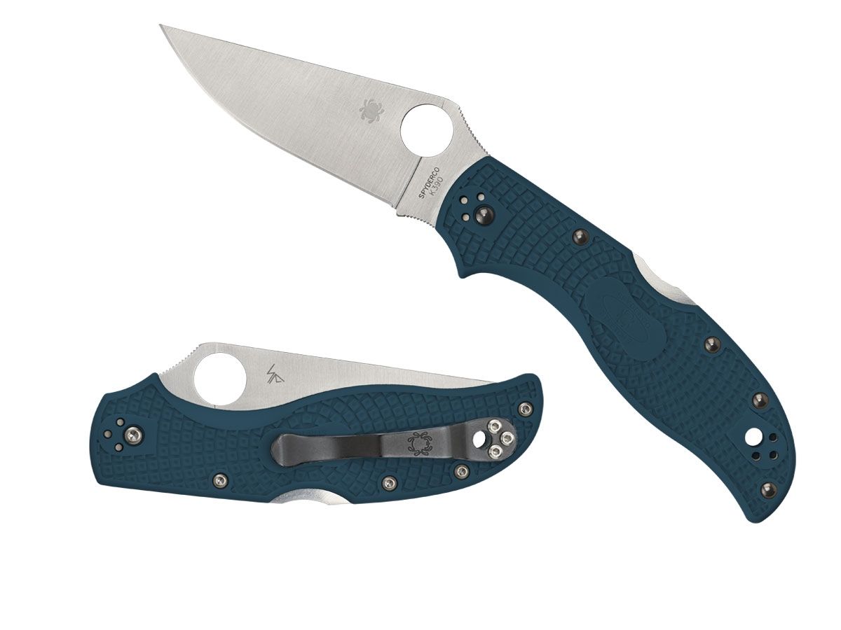 Spyderco Stretch 2 FRN Straight Spine Blue K390 C90FP2K390 Nóż składany