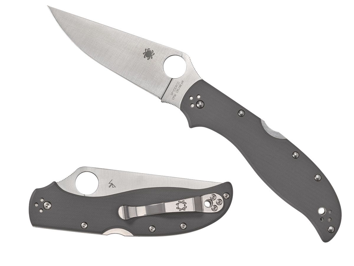 Spyderco Stretch 2 XL G-10 Gray CRU-WEAR Plain C258GPGYCW Nóż składany
