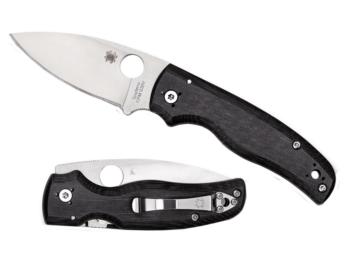 Spyderco Shaman G-10 Black Plain C229GP Nóż składany 21 cm
