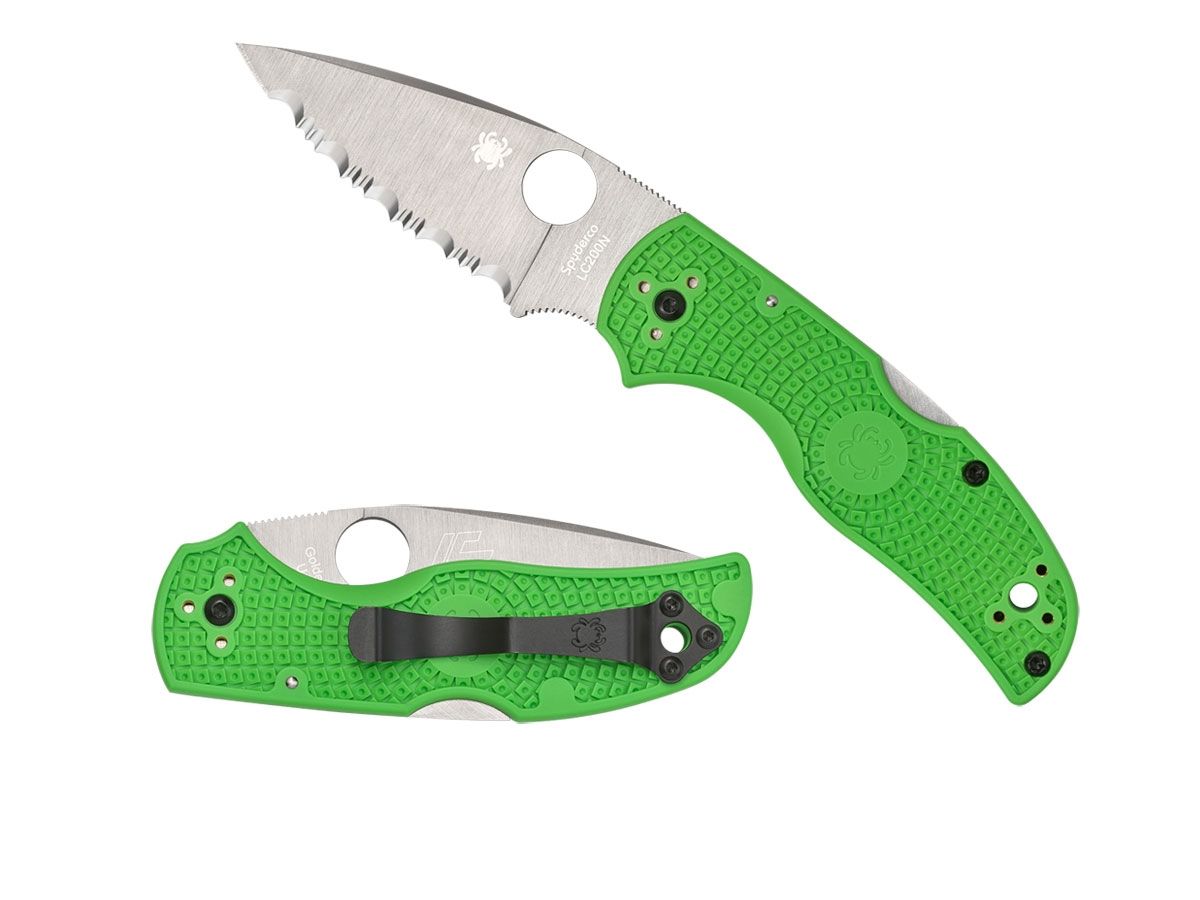 Spyderco Native 5 Salt Green Serrated C41SGR5 Nóż składany 17,7 cm
