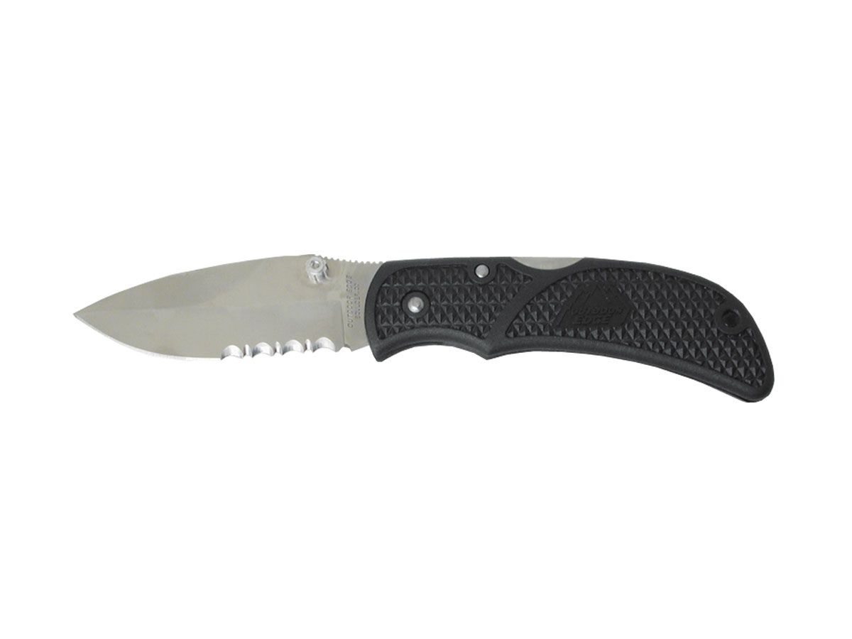Outdoor Edge POCKET-LITE Spear Zytel Serrated Nóż składany stal AUS-8A