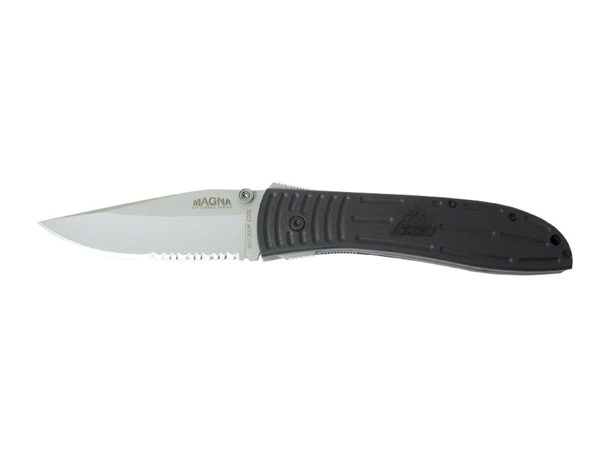 Outdoor Edge Magna Zytel Serrated Nóż składany stal AUS-8A 23,6 cm