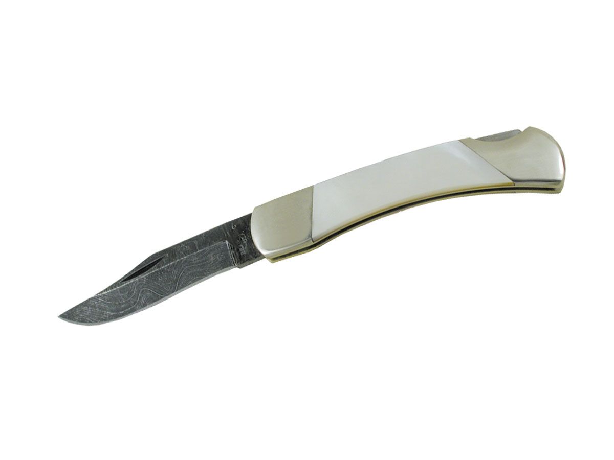 Bear Mgc Folding Mother OF Pearl Damascus 805D Nóż składany 16,5 cm