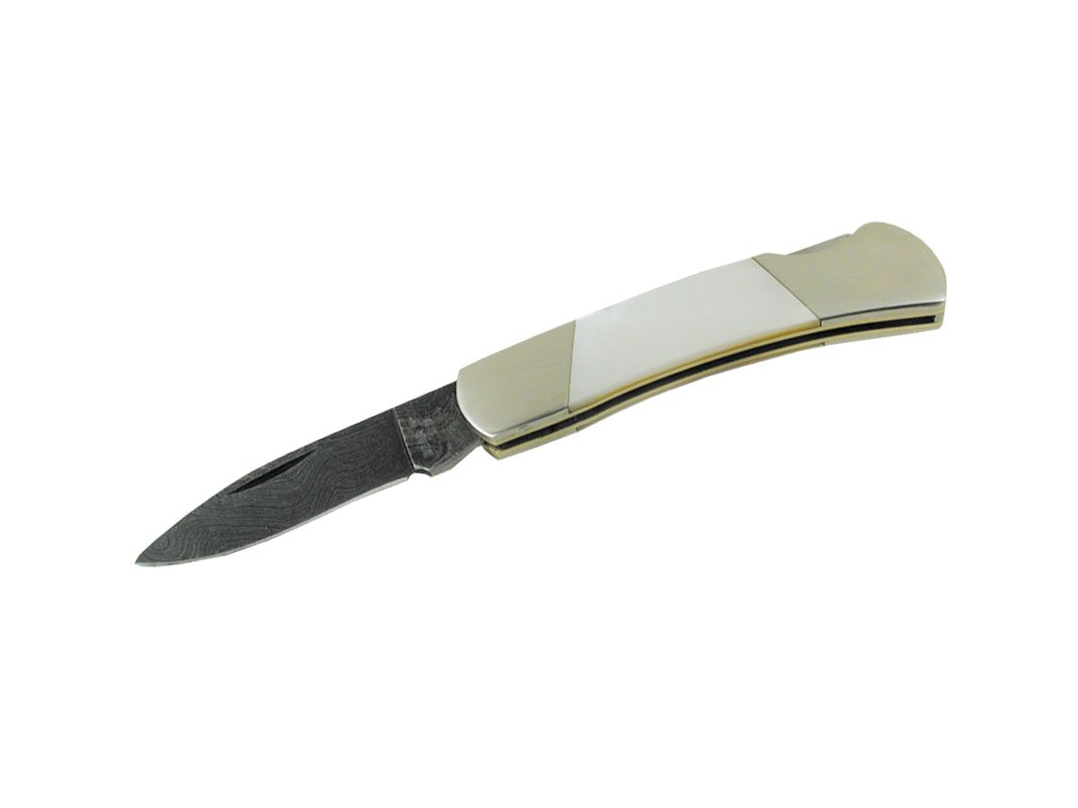 Bear Mgc Folding Mother OF Pearl Damascus 825D Nóż składany 13,5 cm