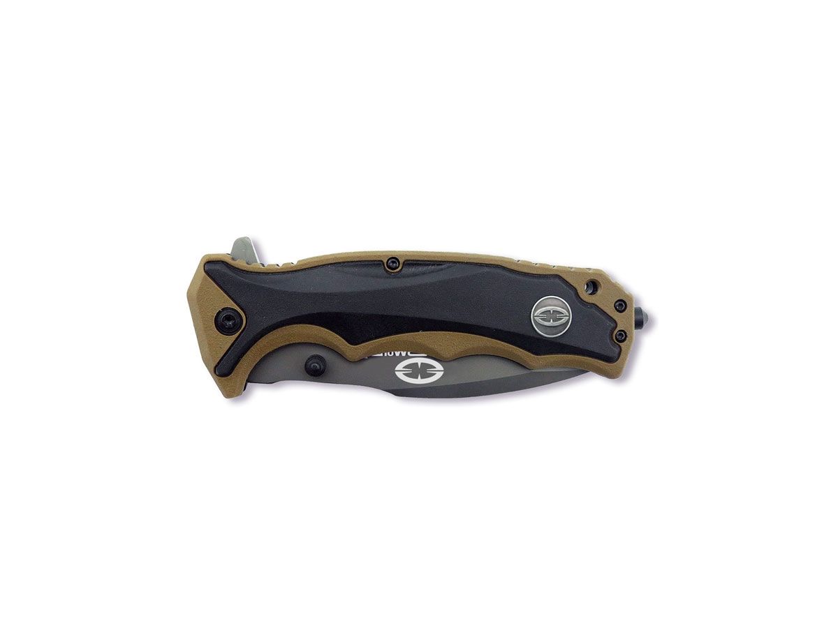 WithArmour Tiger Shark Tan/Black Nóż składany