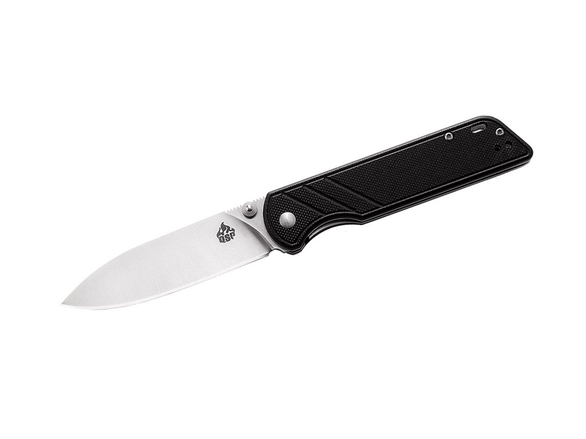 Qsp Parrot G-10 QS102-A Black Nóż składany stal D2 18,4 cm QSP KNIFE