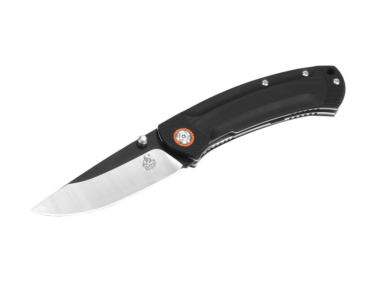 Qsp Copperhead G-10 Black/Satin QS109-B Black Nóż składany 21 cm QSP KNIFE
