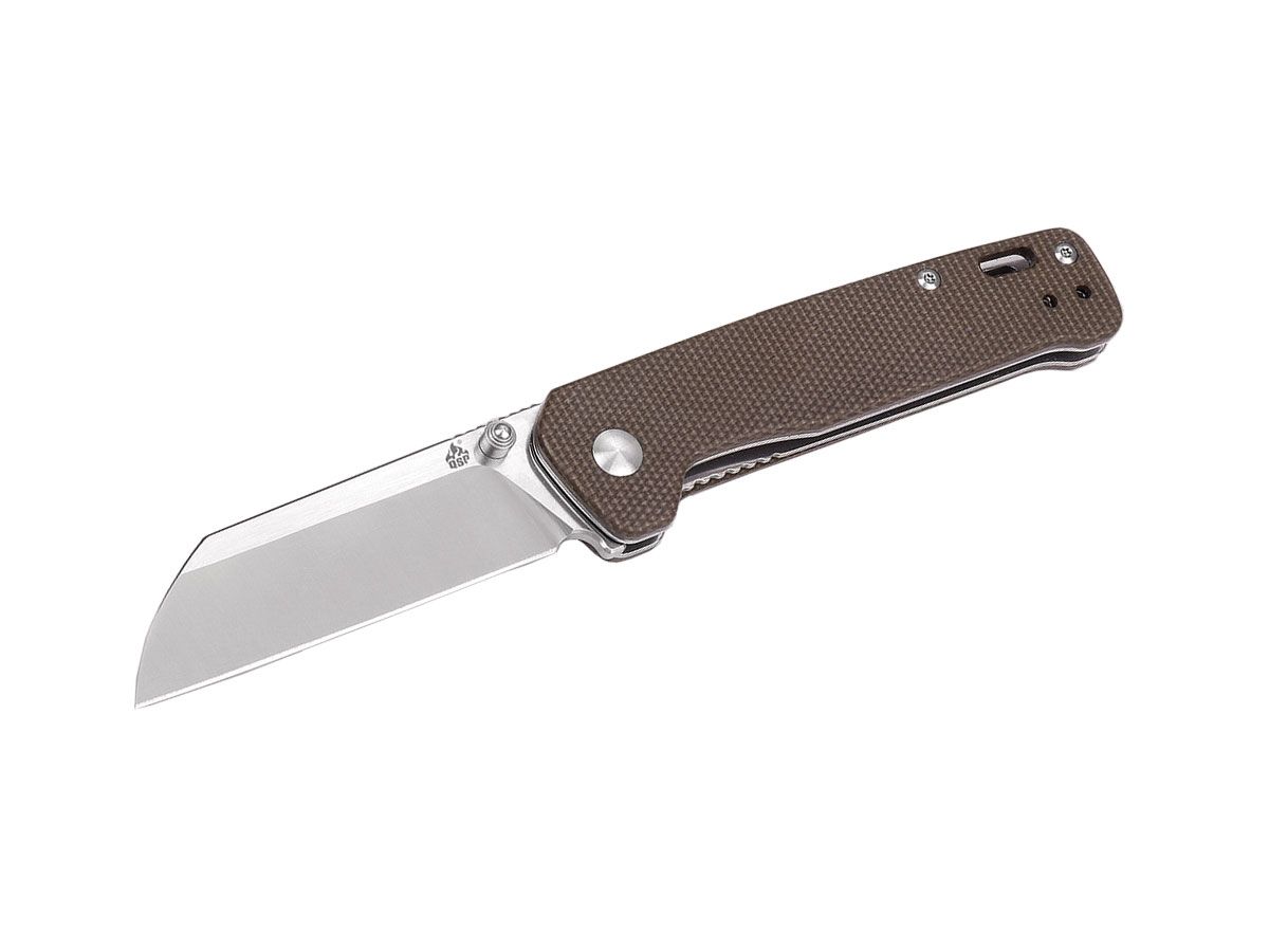 Qsp Penguin Micarta QS130-A Brown Nóż składany 18 cm QSP KNIFE