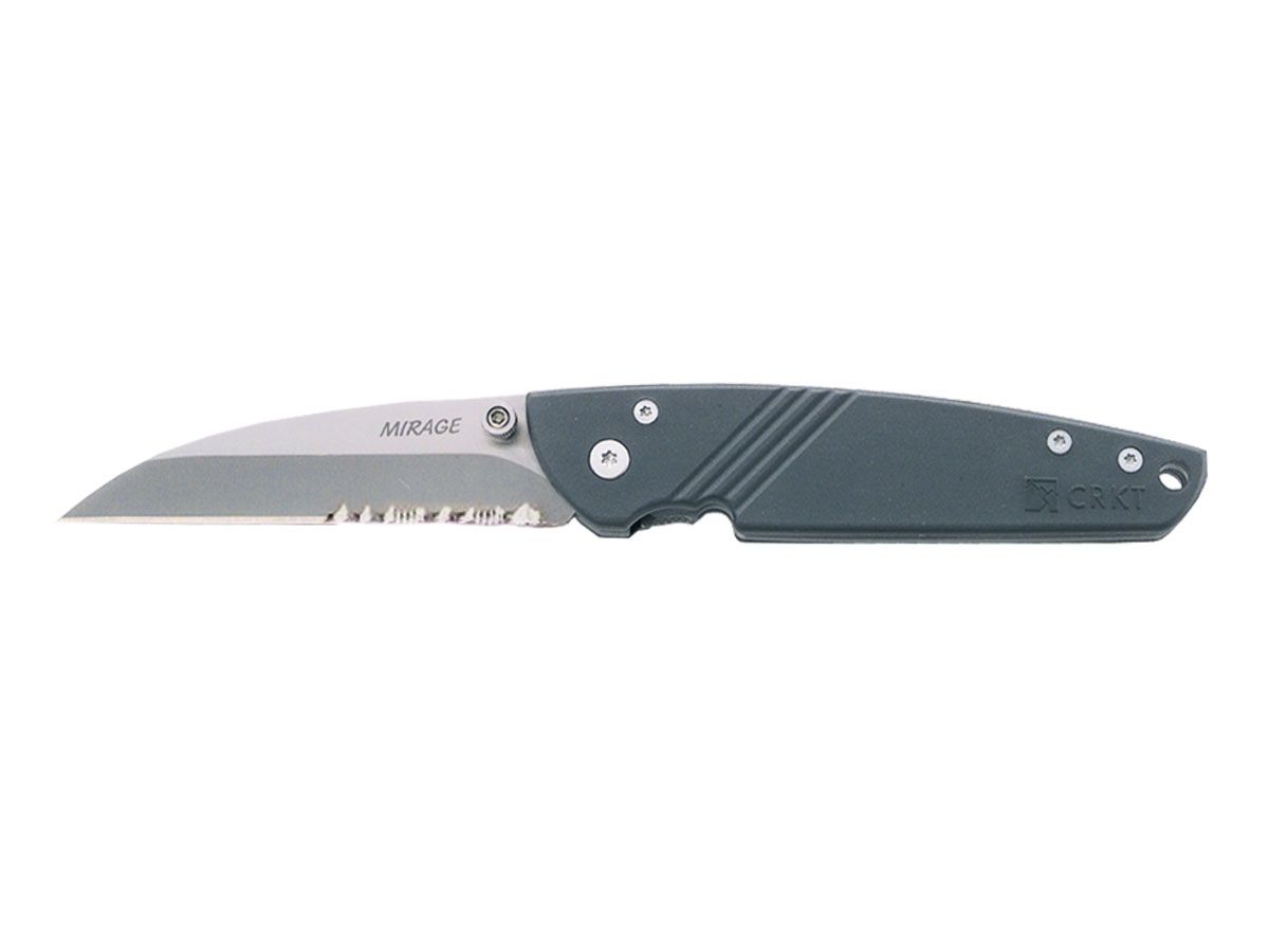 Crkt Mirage Gray Ghost Wharncliffe 7842 Combo Nóż składany stal AUS-8 18 cm