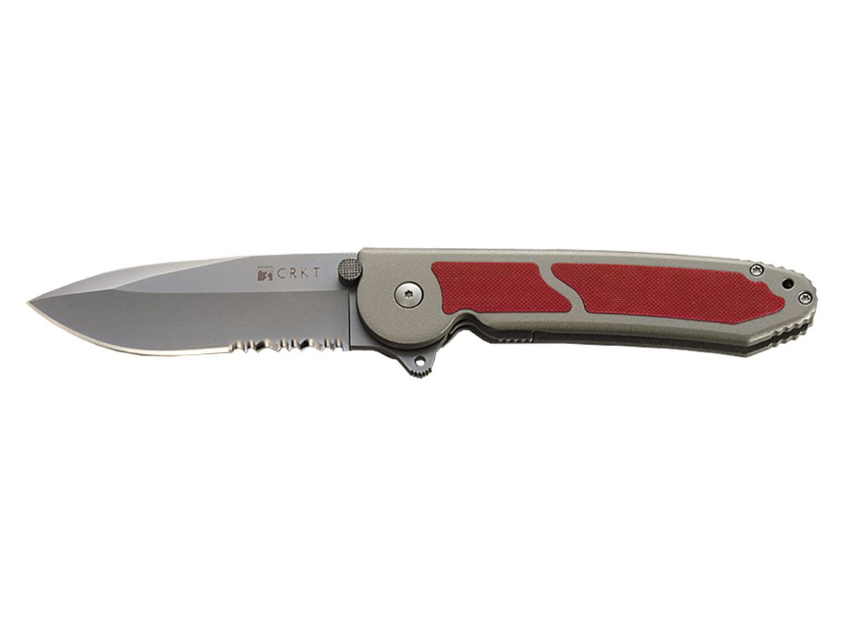 Crkt M18 Large Red M18-14R Combo Nóż składany stal AUS-8 21,9 cm