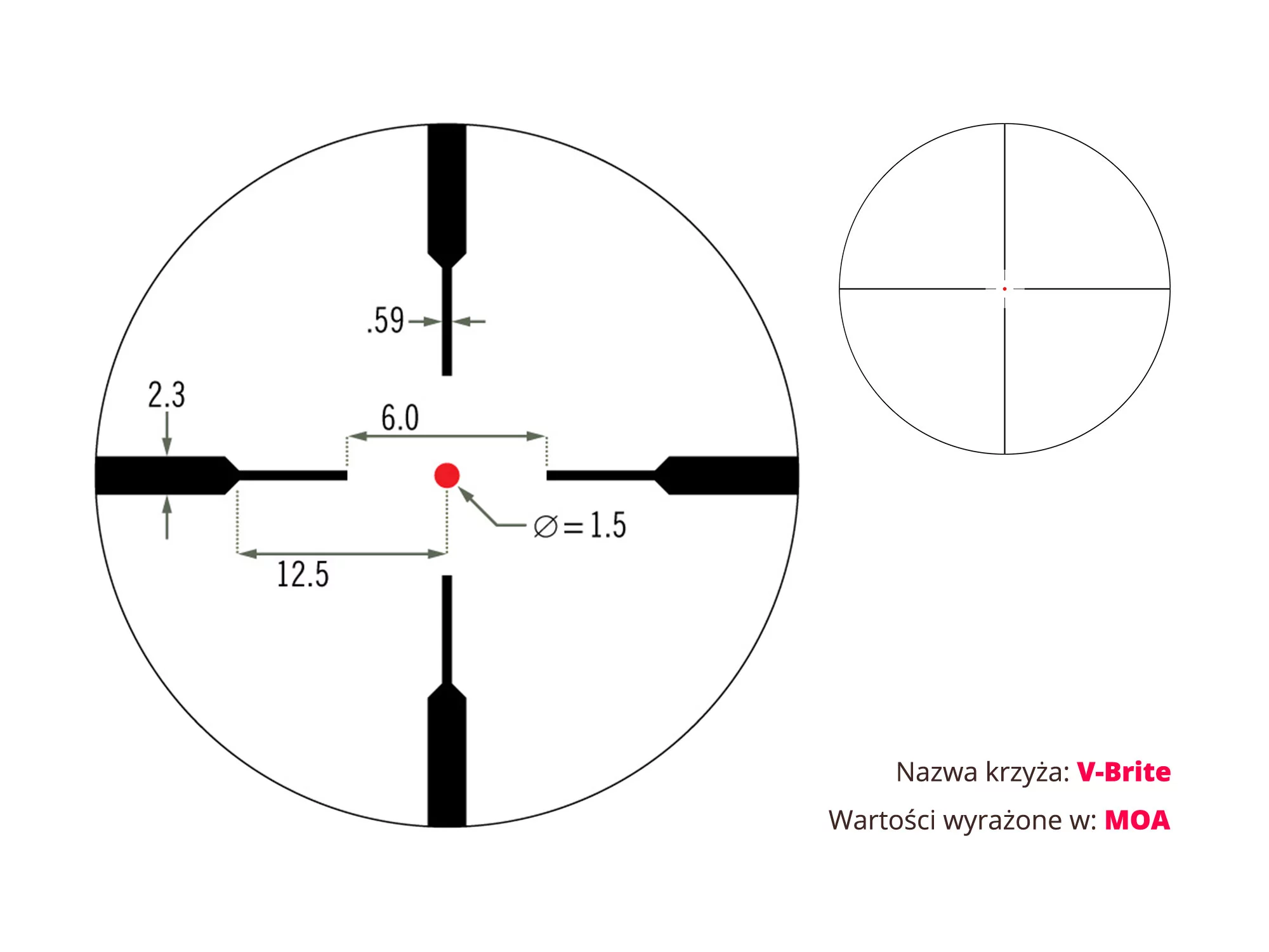 Luneta celownicza Vortex Crossfire II 1-4x24 V-Brite tubus 30 mm bez montażu (CF2-31037) VORTEX OPTICS - widok 8