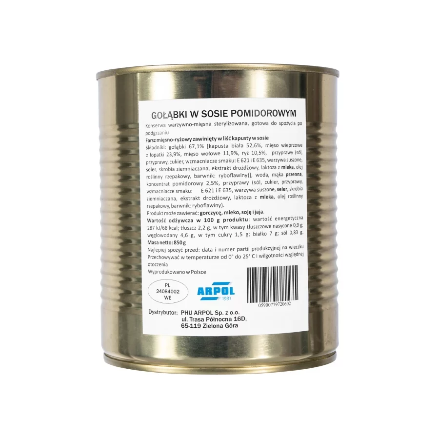 Gołąbki Arpol w sosie pomidorowym 850 g (564-005) - widok 2