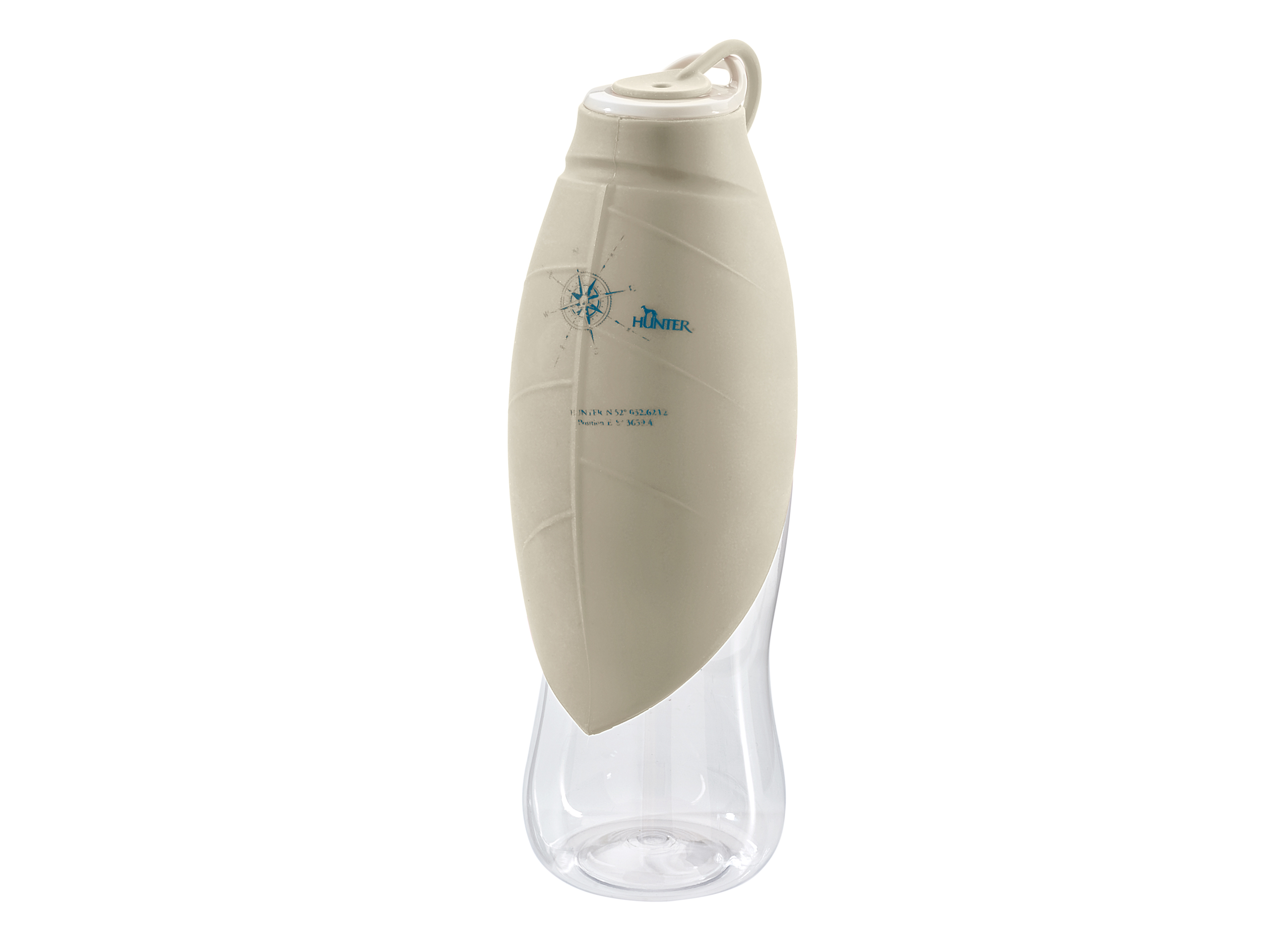 Butelka silikonowa z miską List 550ml beżowa (65129) HUNTER