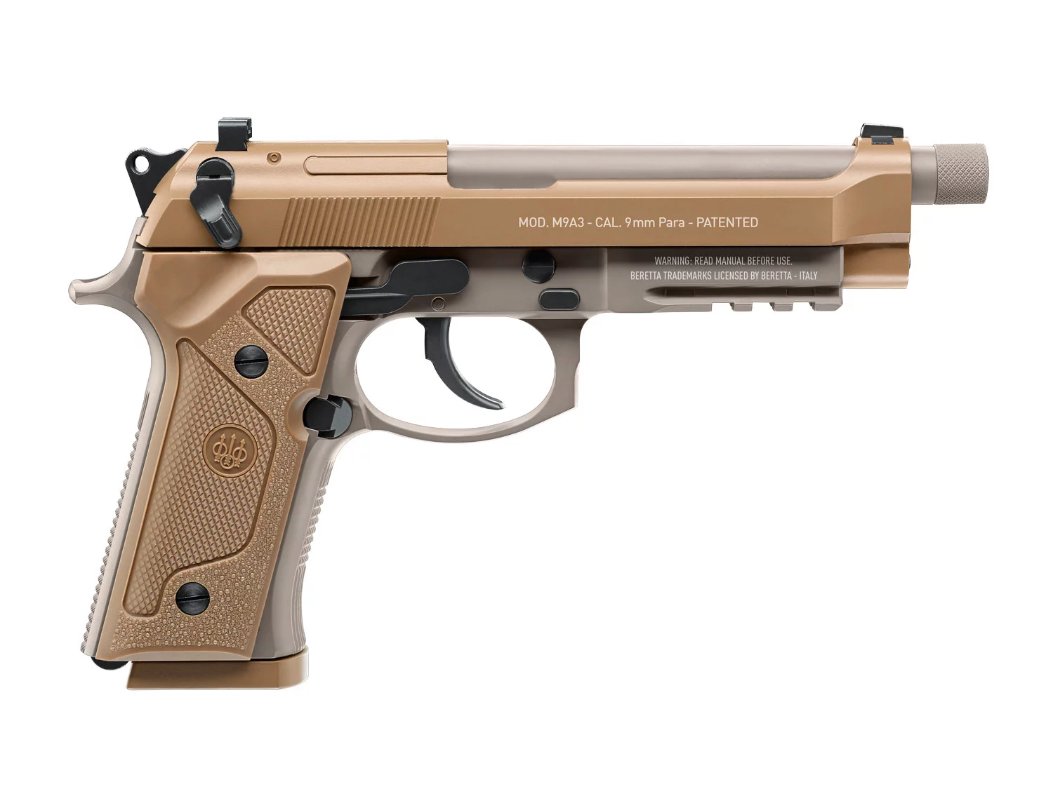 Pistolet ASG Beretta M9A3 FM 6 mm brązowy (2.6396) - widok 3